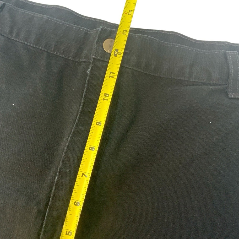 Vintage‎ Carhartt B136 Double Knee Jeans Pants size 40x30 Dungaree Fit Black USA - Picture 9 of 13